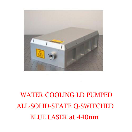 High Peak Power 440nm Solid State Q-switched Laser With Water Cooling 1~2W